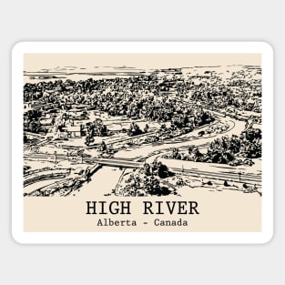 High River - Alberta Magnet